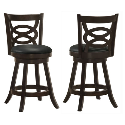 Swivel Counter Stool (Set of 2) - Black