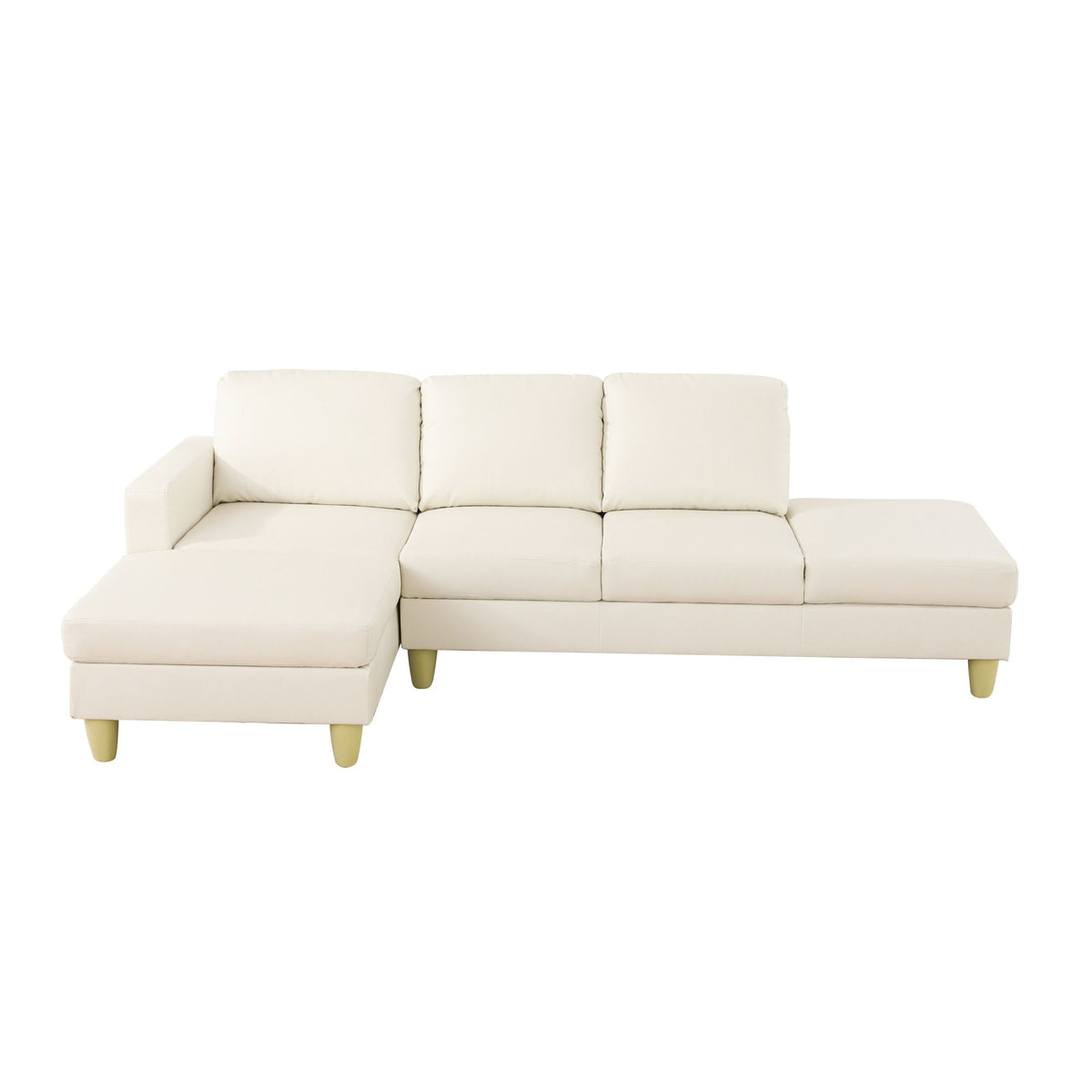 L - Shaped Sectional Sofa With Chaise & Ottoman