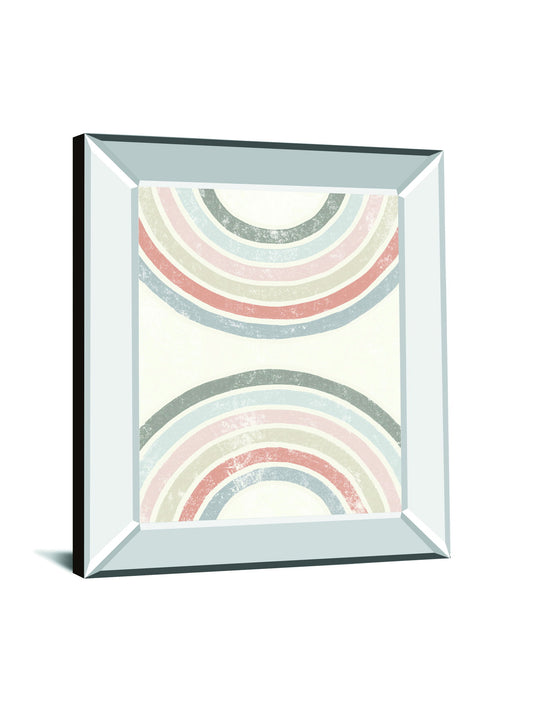 Over The Rainbow I By Moira Hershey - Mirror Framed Print Wall Art - Beige
