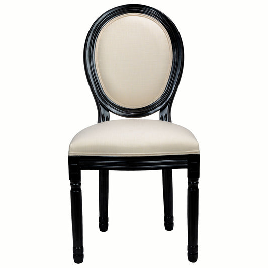 Upholstered & Round Back Dining Chairs (Set of 2)