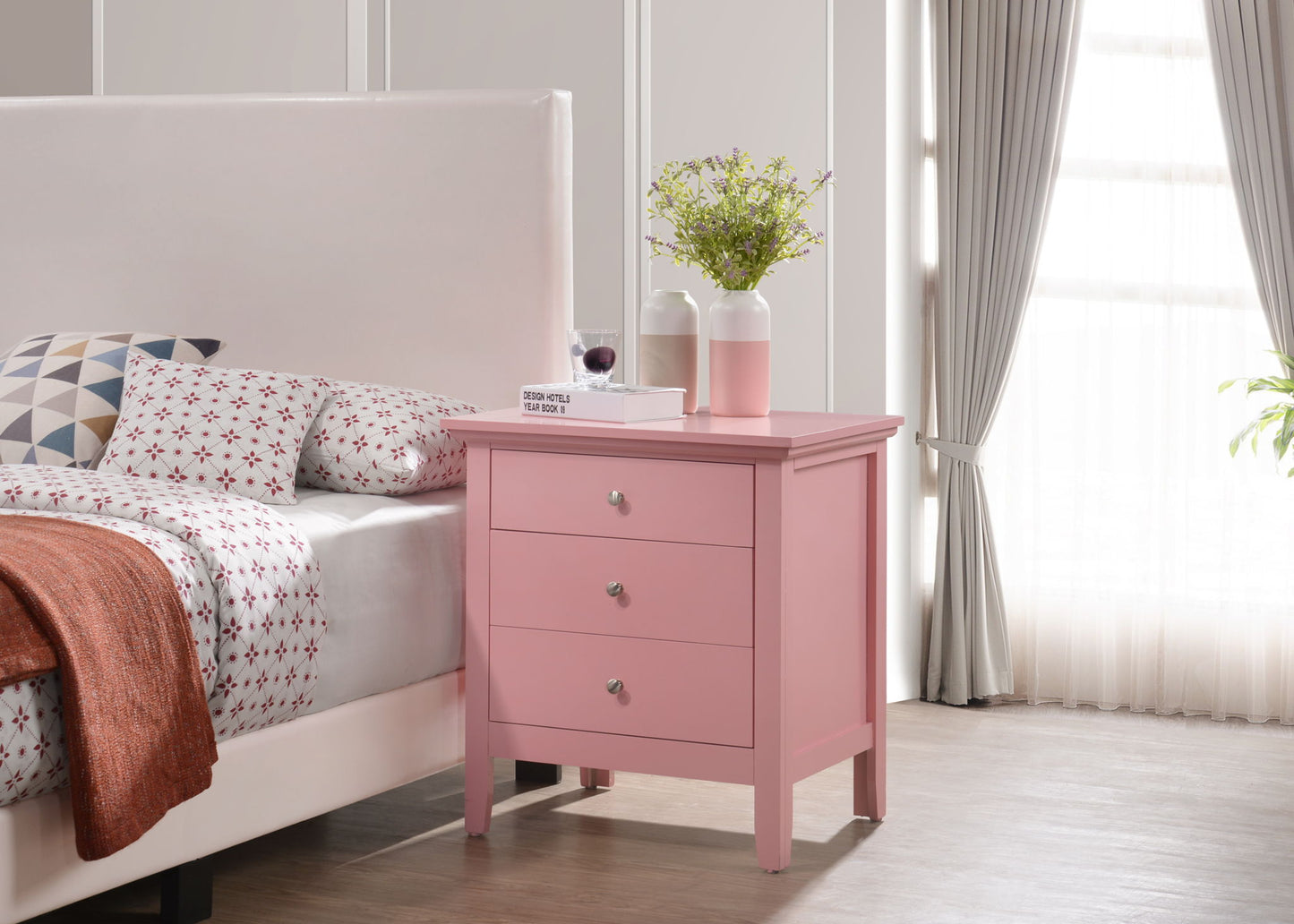 3 Drawer Nightstand & Dove Tailed Drawers