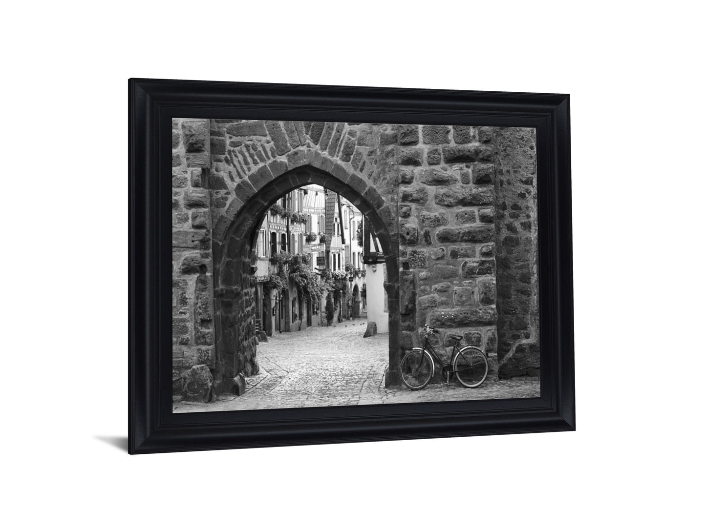 Quiet Passageway - 28" x 34" Framed Wall Art - Dark Gray
