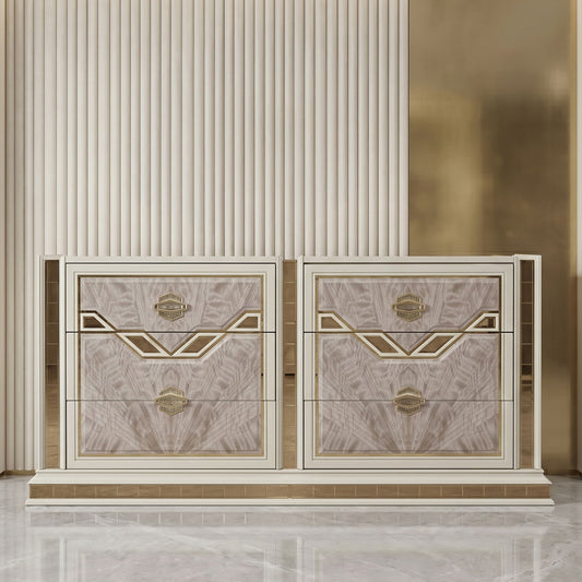 Omari - 6 Drawer Dresser - Beige