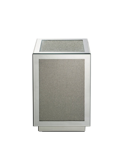 Noralie - Accent Table - Silver - Mirror