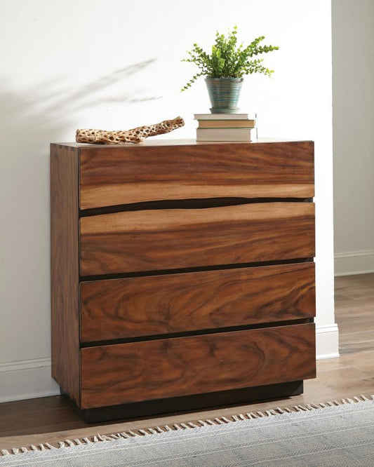 Winslow - 4-Drawer Bedroom Chest - Smokey Walnut