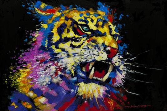 Small - Tiger By E. Anthony Orme - Black