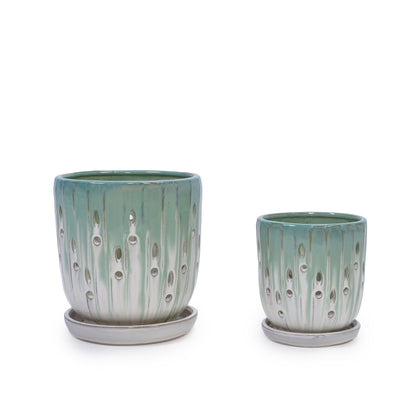 Flowerpot With Drainage Hole (Set of 2)