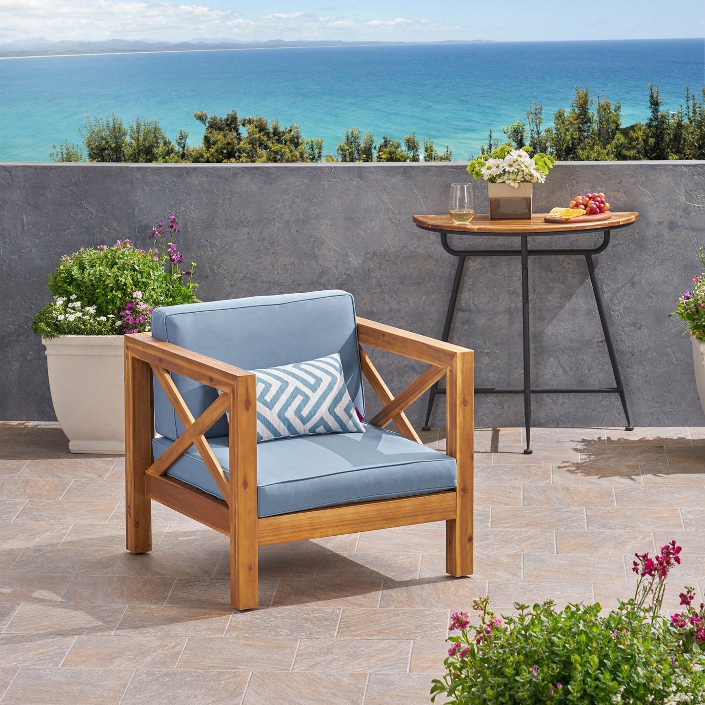 Brava - Mid - Century Modern Club Chair With Water Resistant Cushions