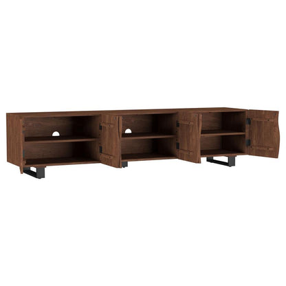 Trask - Wood TV Stand Media Console - Mango Brown
