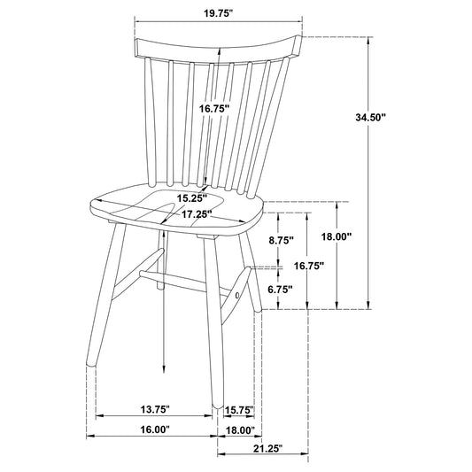 Hayward - Dining Side (Set of 2) - Black