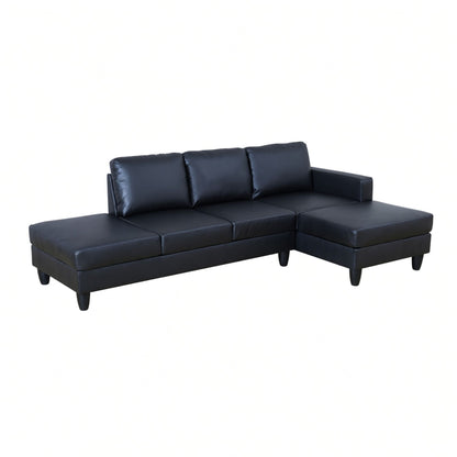 L - Shaped Sectional Sofa With Chaise & Ottoman