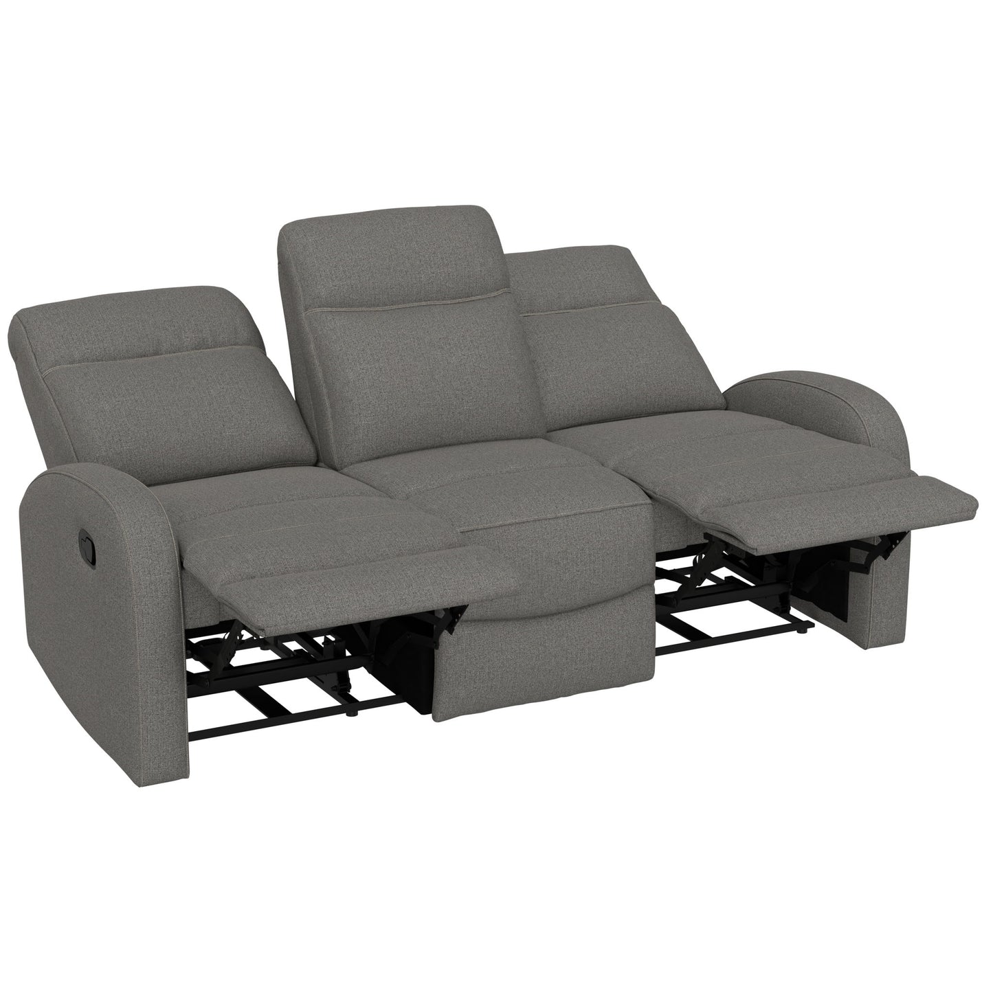 Manual Reclining Sofa With Dual Independent Recliners