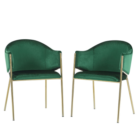 Modern Upholstered Dining Chair With Frame And