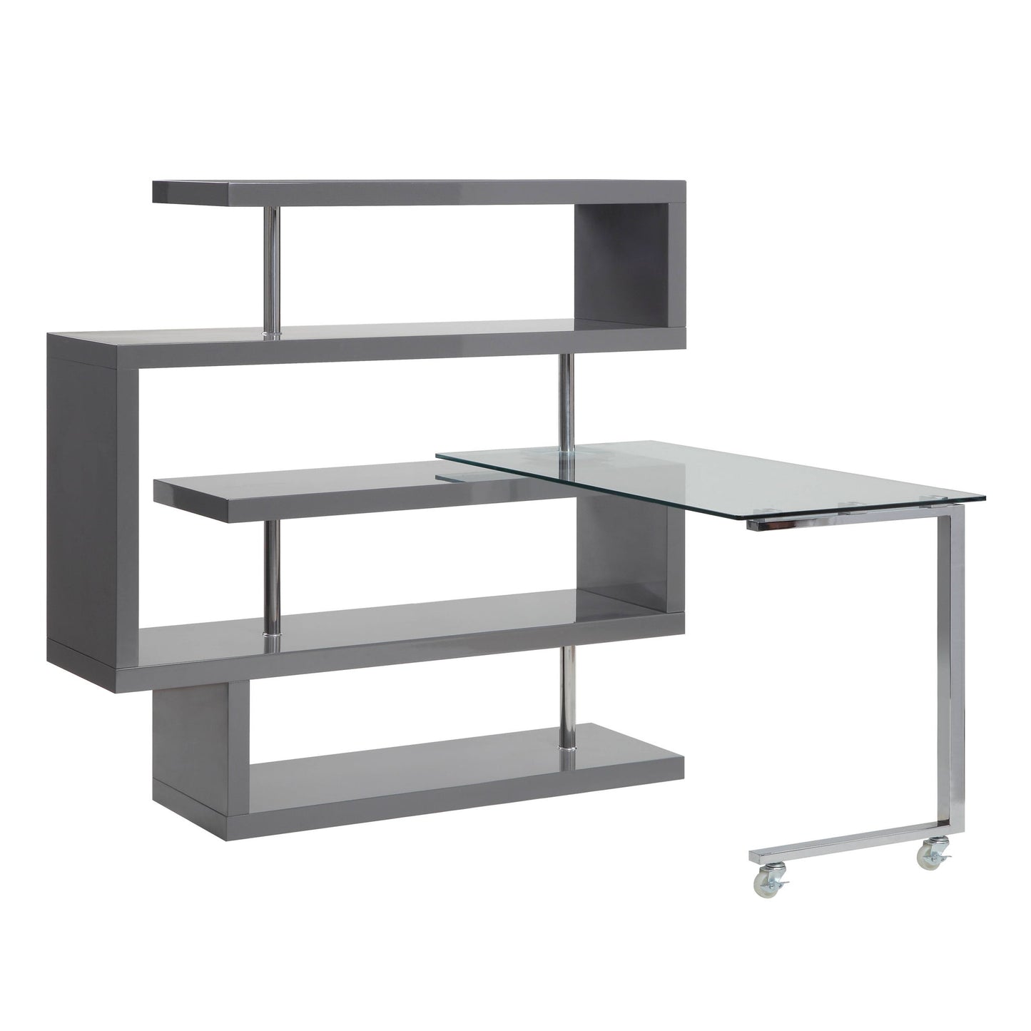 Buck II - Writing Desk With Bookshelf