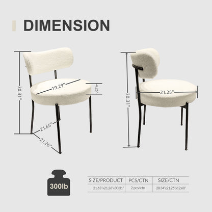 Extendable Dining Table Set With Curved Backrest Upholstered Chairs