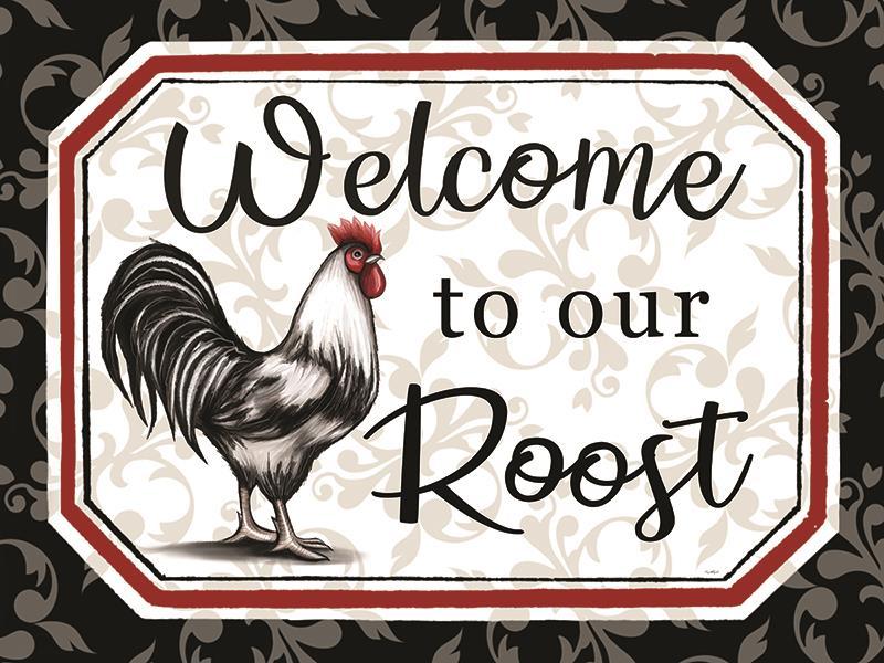 Welcome To Our Roost By Elizabeth Tyndall (Small) - Beige