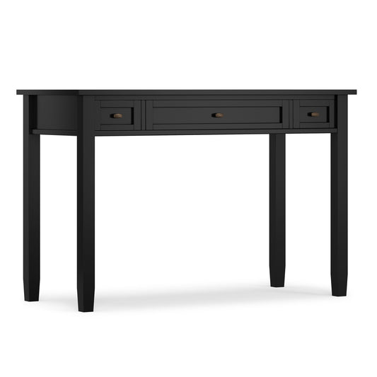 Warm Shaker - Writing Desk With Drawers - Black