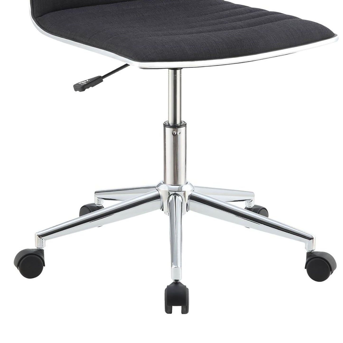 Armless Office Chair, Adjustable Height