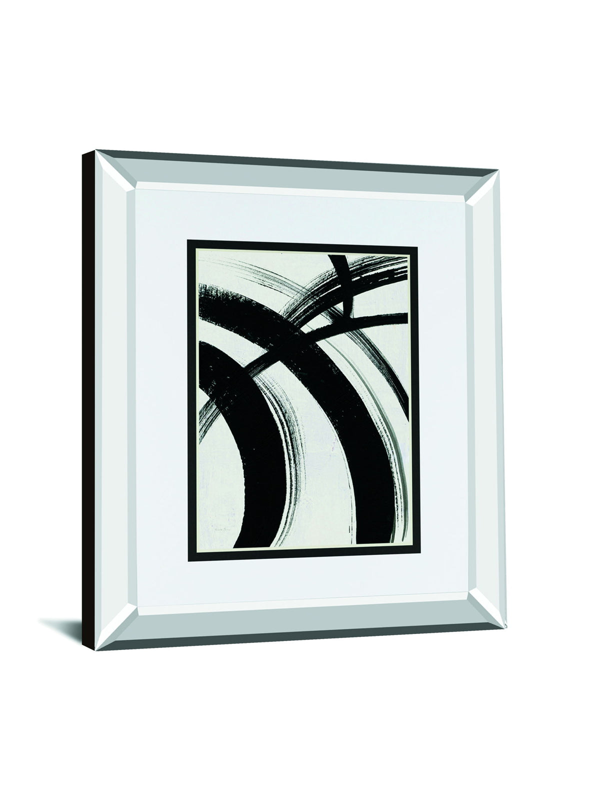 Spontaneous I By Farida Zaman Mirrored Frame - Gray
