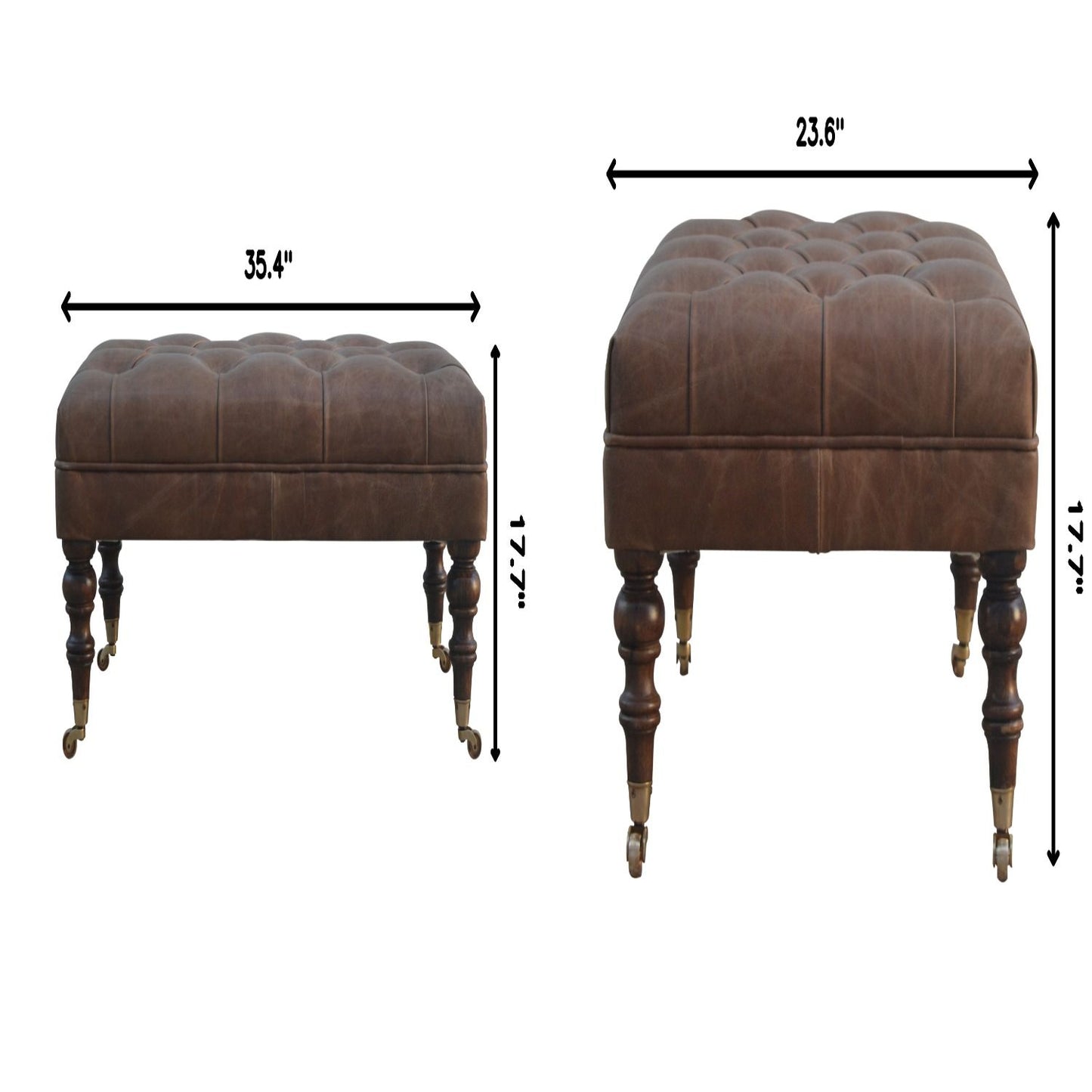 Buffalo - Ottoman With Castor Legs