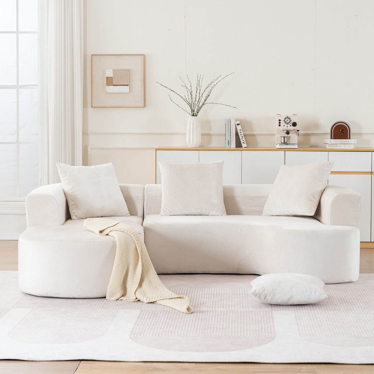 Modular Sectional Sofa With L Shape Chaise With Deep Seat