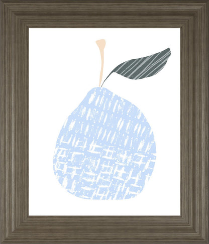 22x26 Cut Paper Fruit IV By June Erica Vess - Light Blue