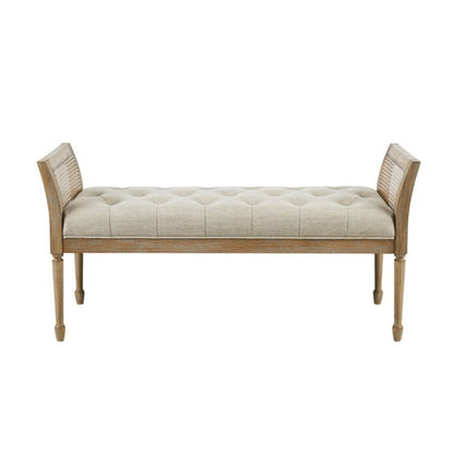 Accent Bench With Arm - Natural