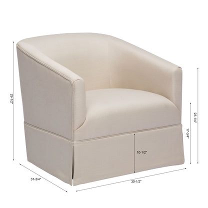 Earl - Skirted Swivel Chair
