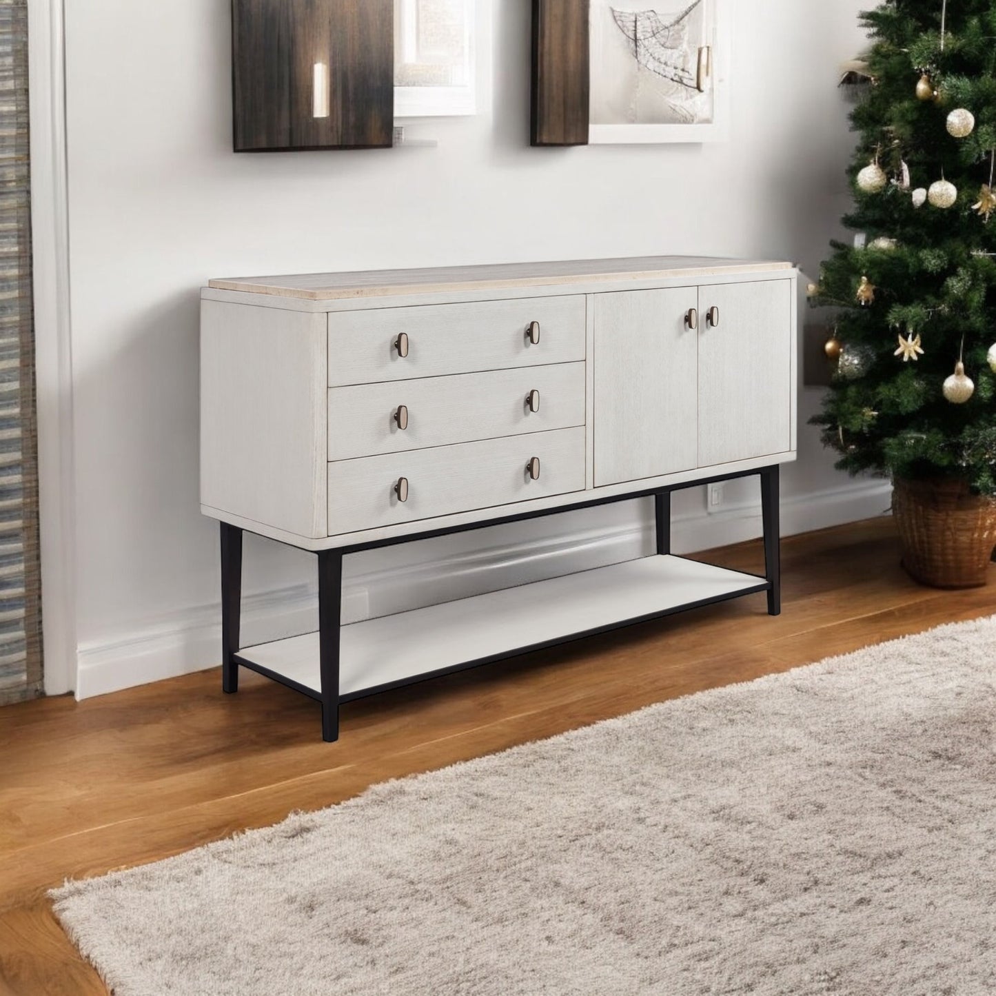 Server With Base - White