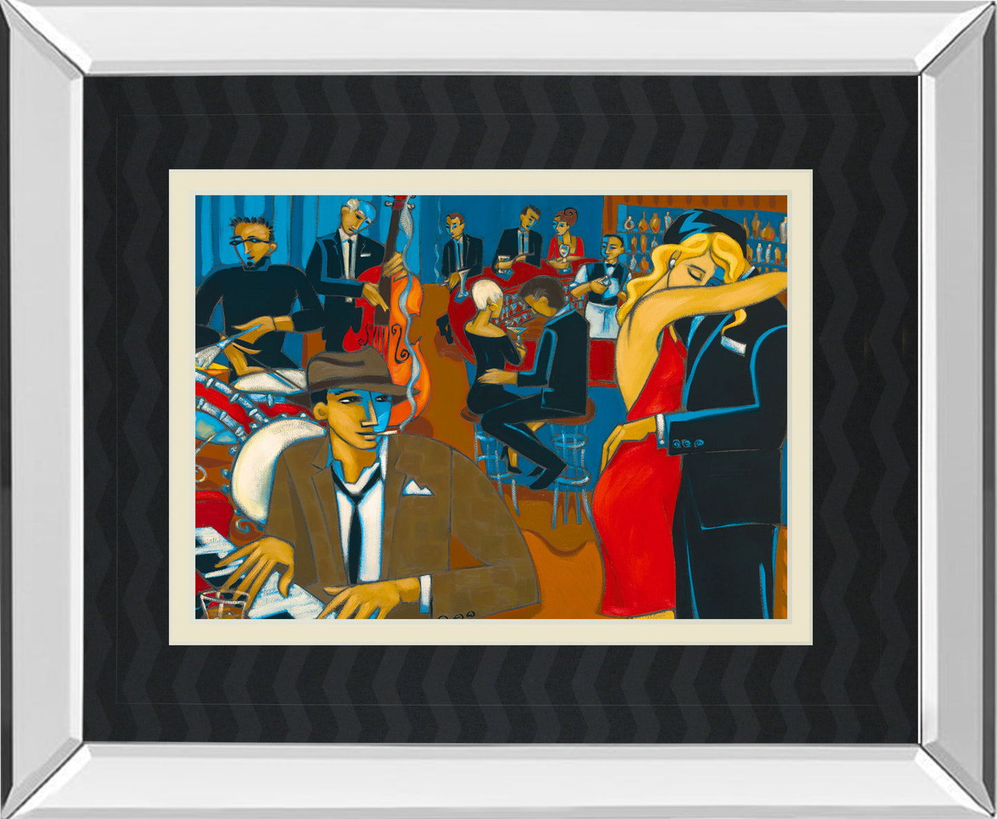 After Hours By Marsha Hammel - Mirror Framed Print Wall Art - Black