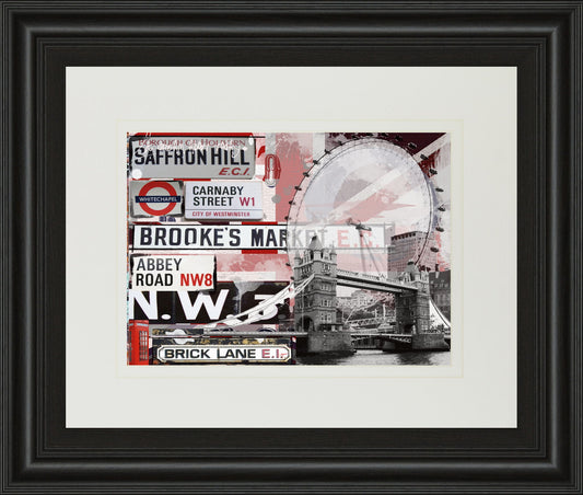Saffron Hill By Andrew Cotton - Framed Print Wall Art - Gray