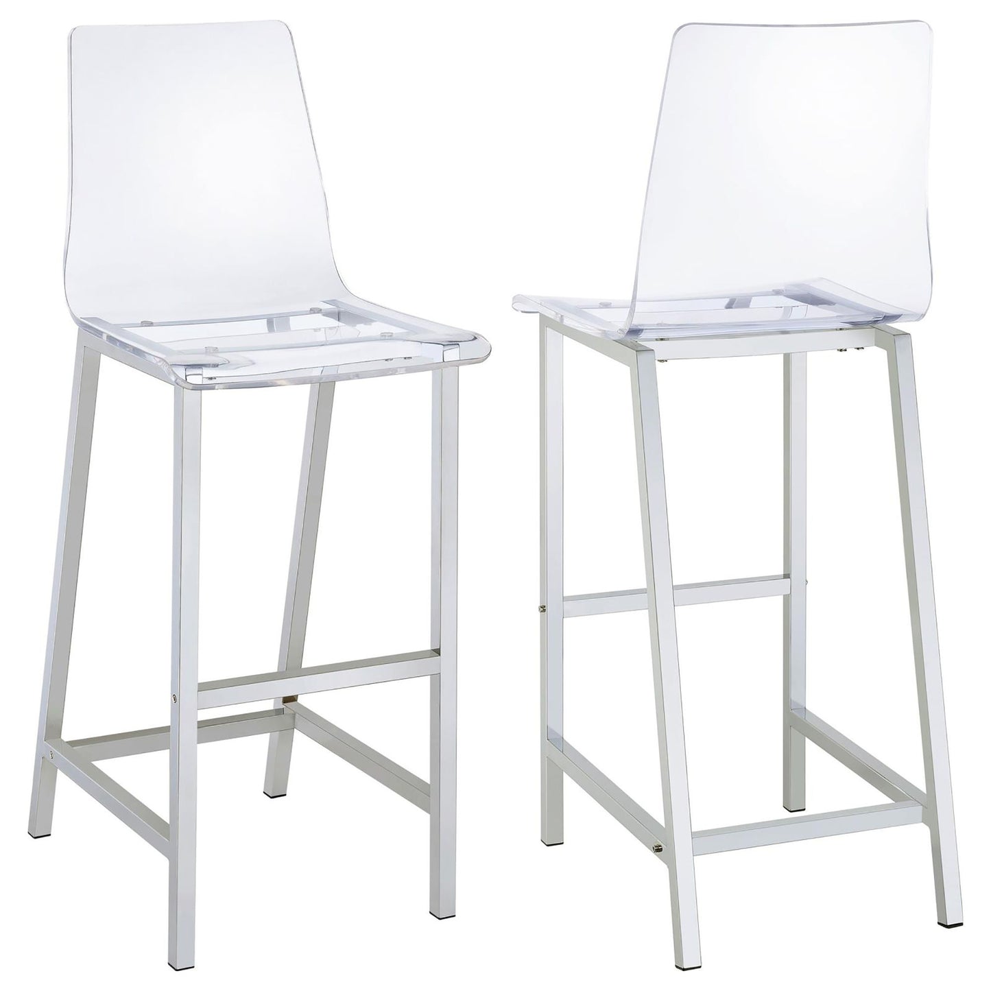 Bar Stools (Set of 2) - Clear