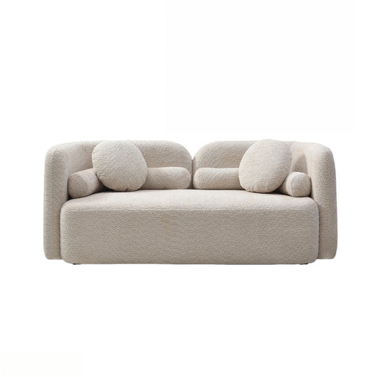 2 Seater Sofa Couch For Living Room - Light Beige