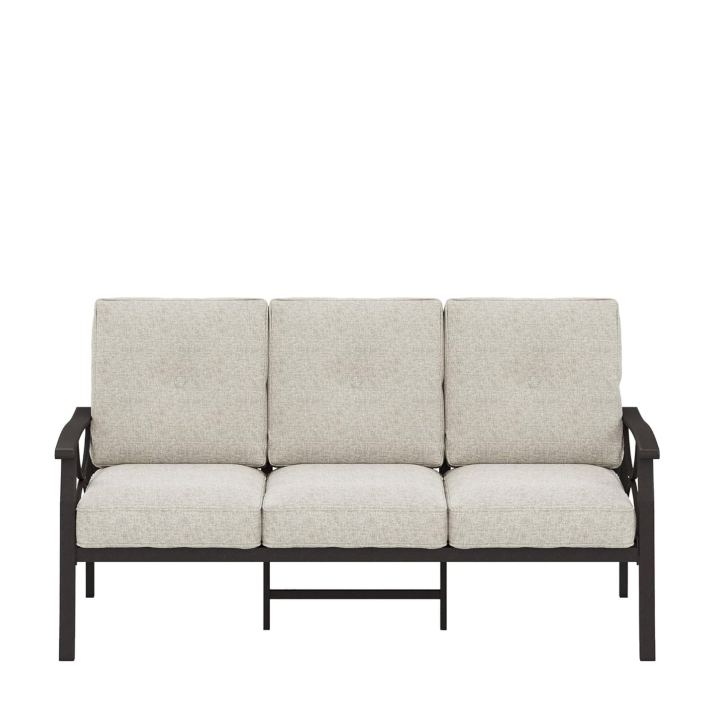 All-Weather 3 Seat Patio Sofa With Cushions
