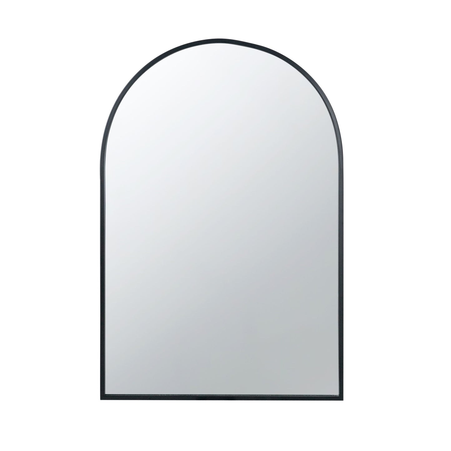 Arched Mirror With Metal Frame, Wall Mirror For Living Room Bedroom Entryway