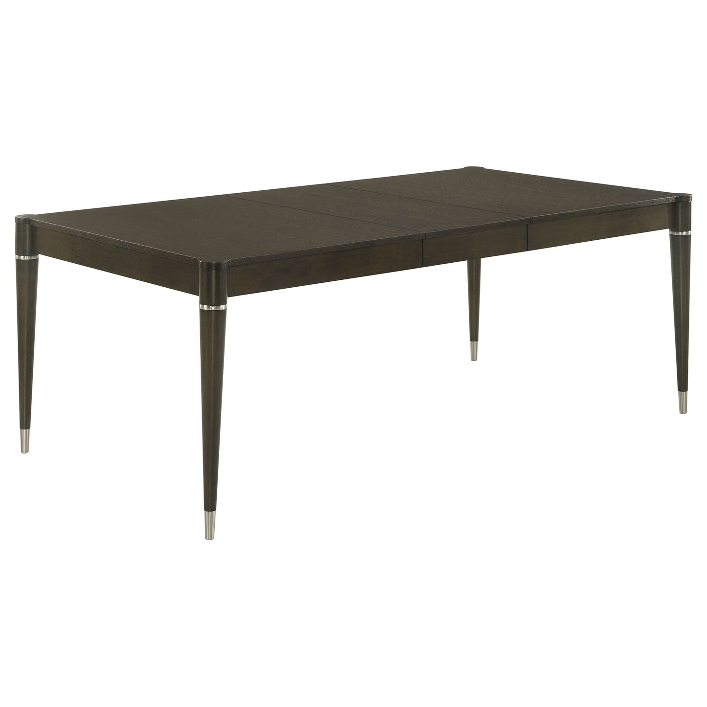 Blakely - Leaf Dining Table With Tapered Legs Accents - Ash Brown