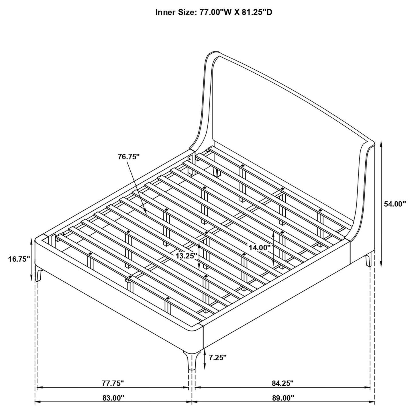 Theodore - Wingback Bed