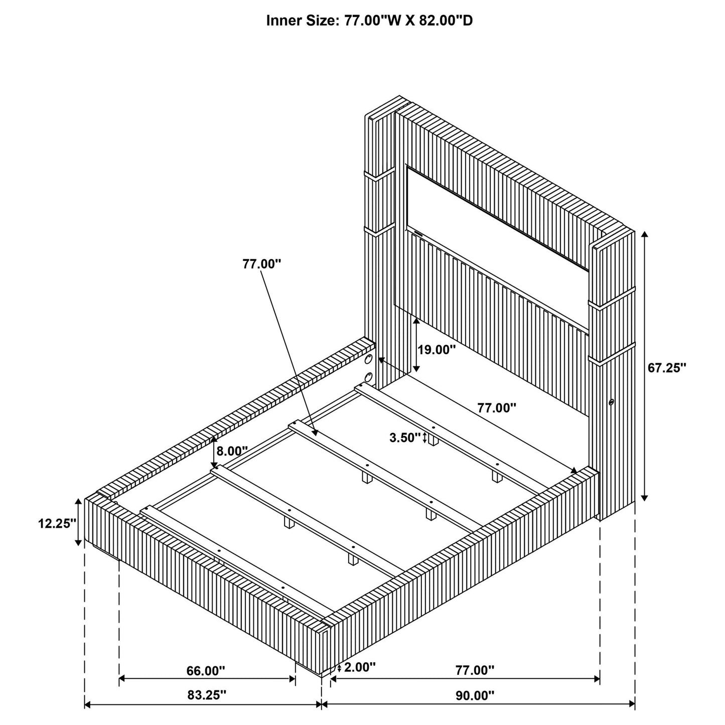 Judah - Flame Visualizer Bed