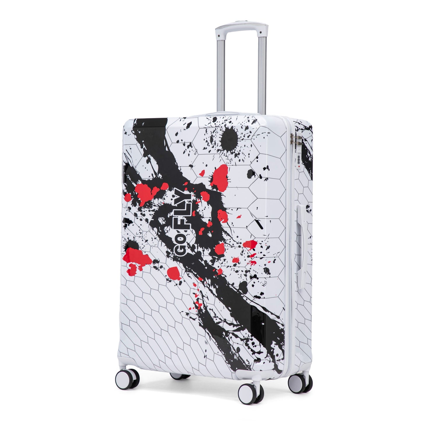 Luggage With Printed Pattern, Combination Lock