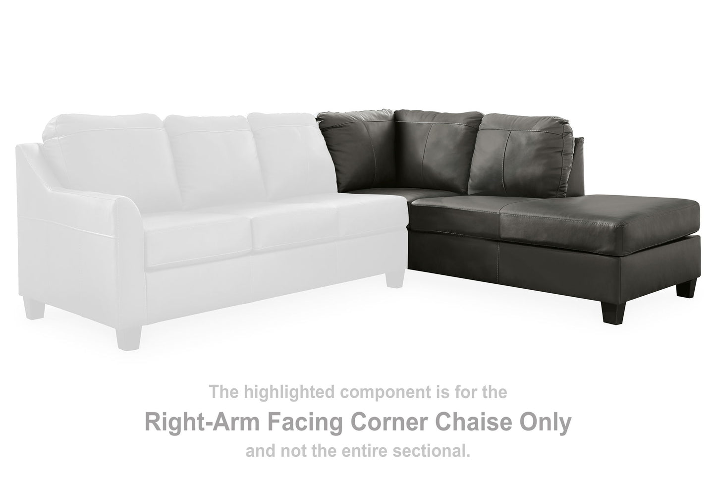 Valderno - Raf Corner Chaise - Fog