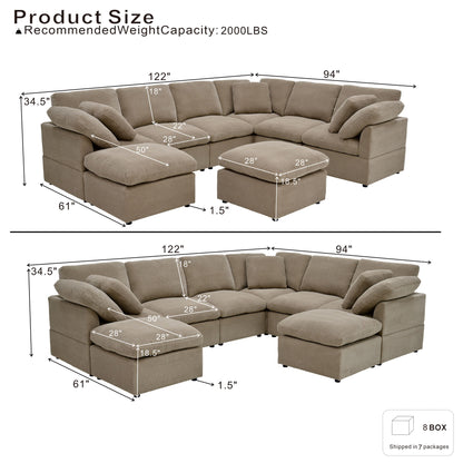 Modular Cloud Sofa, Freely Configurable Corner
