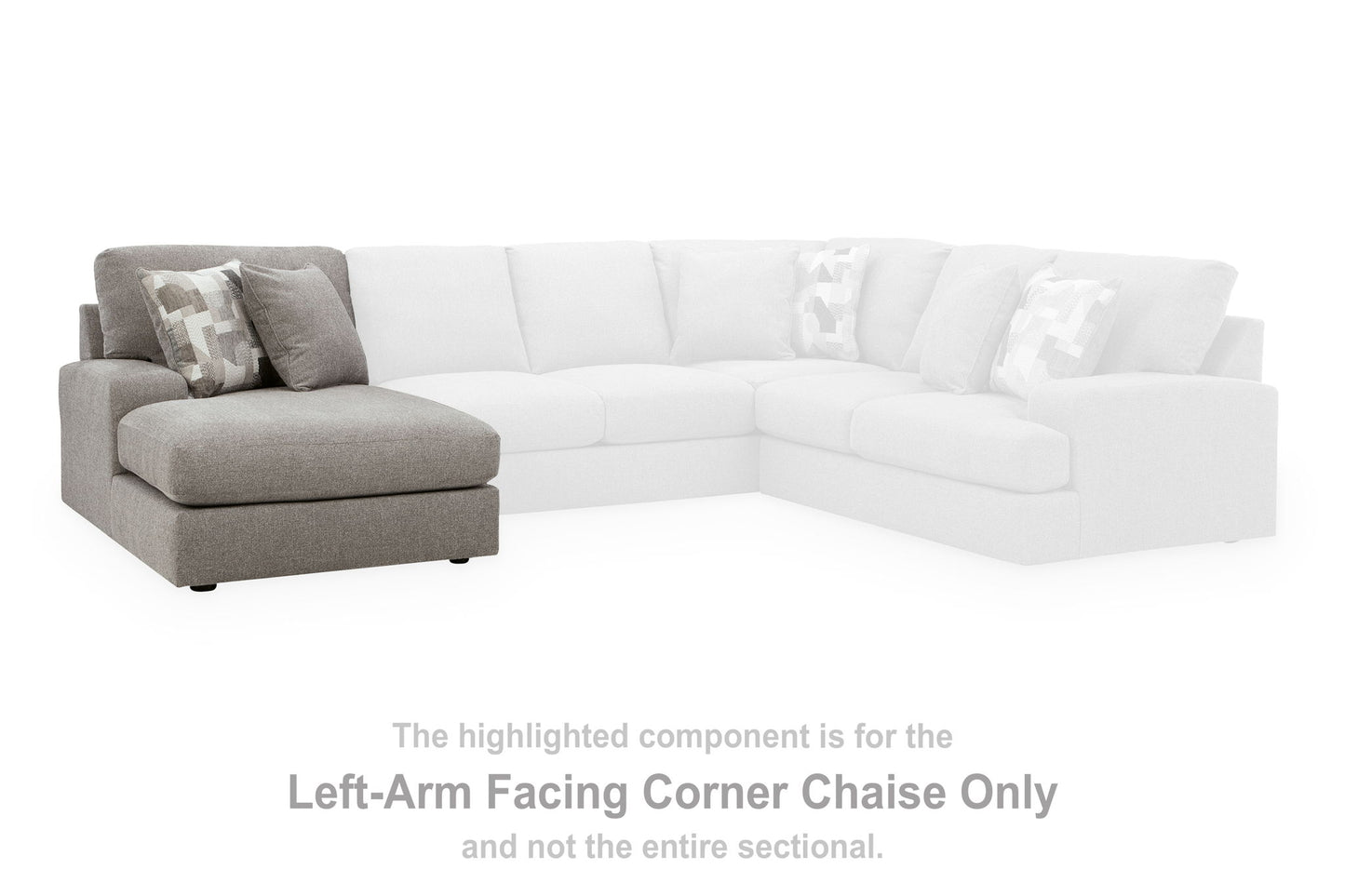 Lindon - LAF Corner Chaise - Smoke