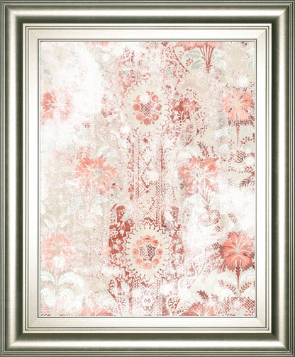 22x26 World Traveler Textile II By June Erica Vess - Pink