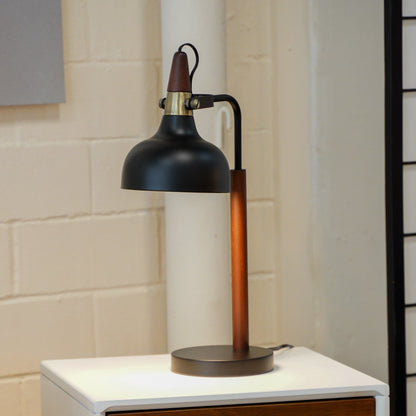 Glowlite - Table Lamp With Cone Shade - Black