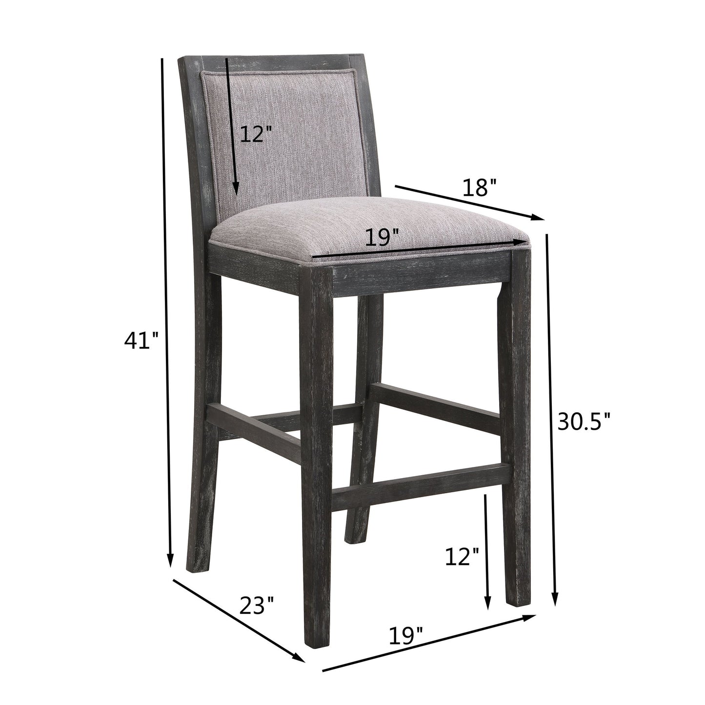 Upholstered Barstools (Set of 2)