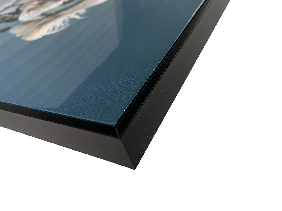 Skybound Pals II Gloss Canvas With Rocks In Frame - Black / Blue