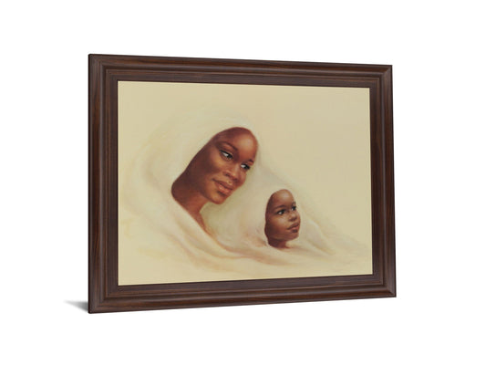 Warm Embrace - 28" x 34" Framed Wall Art - Beige