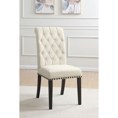 Tufted Rolled Backrest Side Chairs (Set of 2)