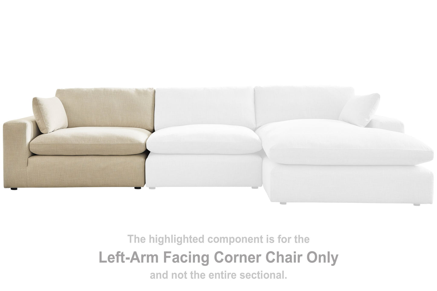 Elyza - LAF Corner Chair - Linen
