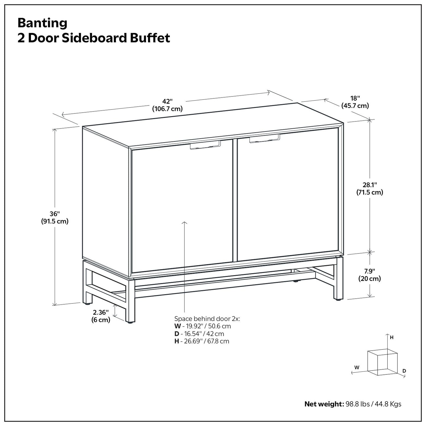 Banting - Door Sideboard Buffet